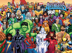 Image: Avengers #34 (main wraparound cover) - Marvel Comics